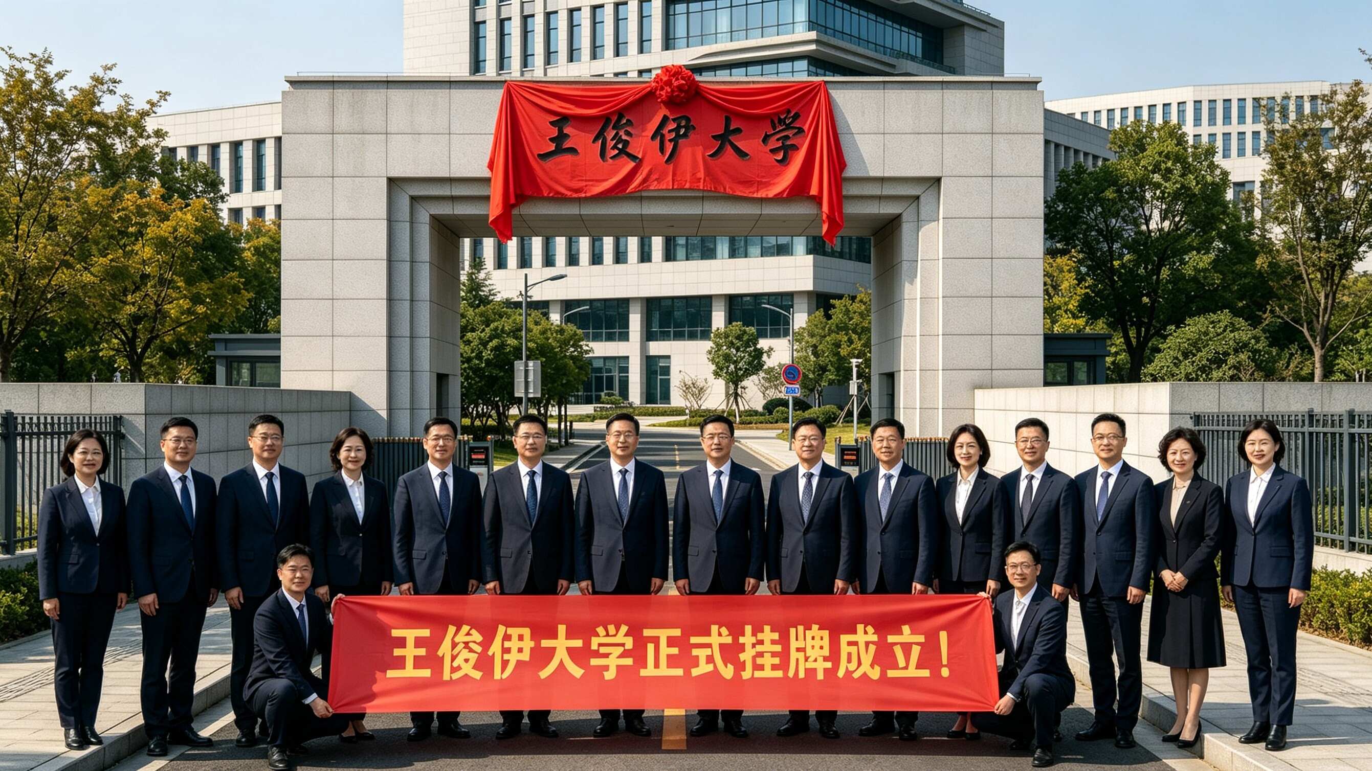 王俊伊大学挂牌成立