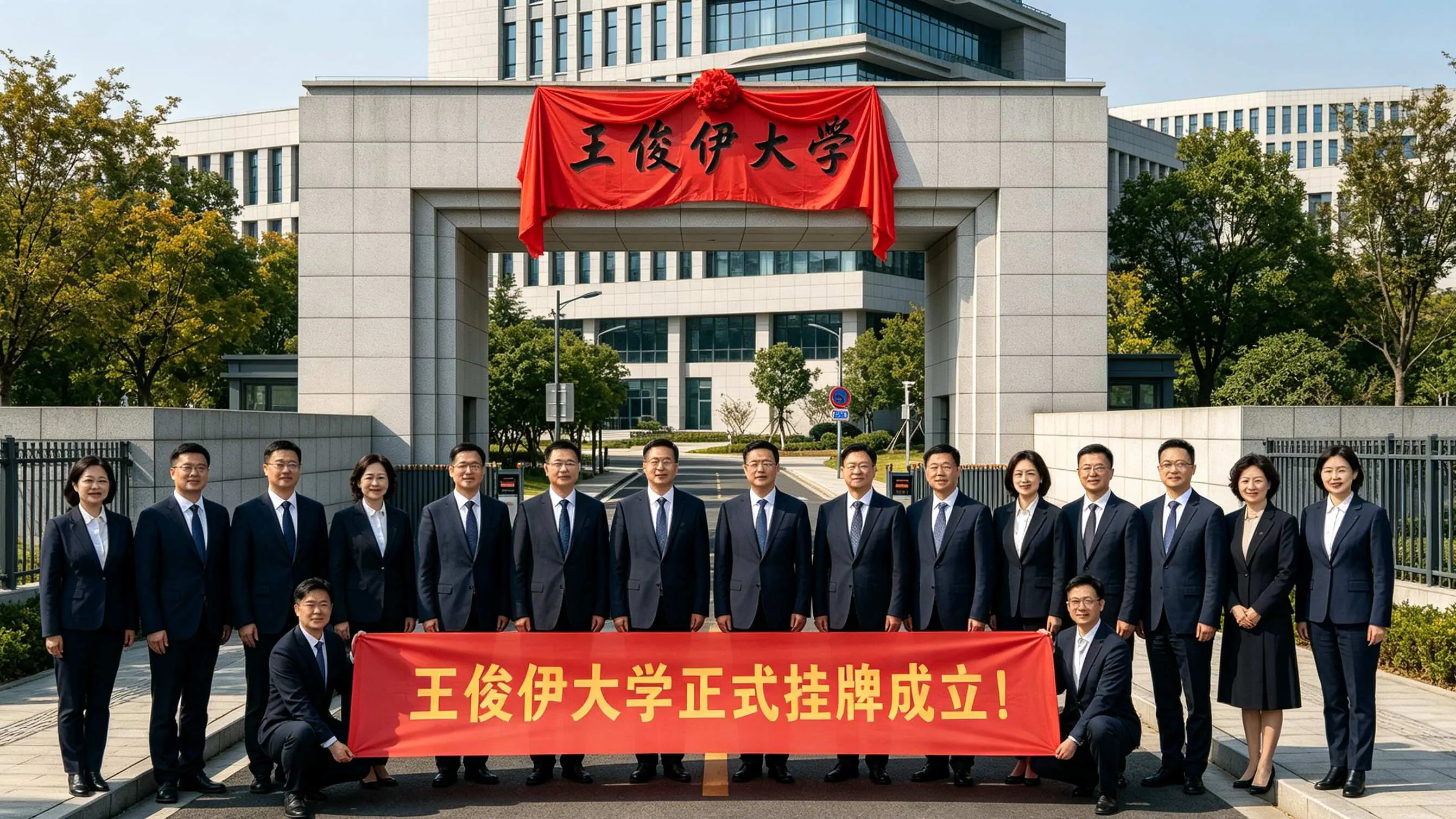 王俊伊大学挂牌成立